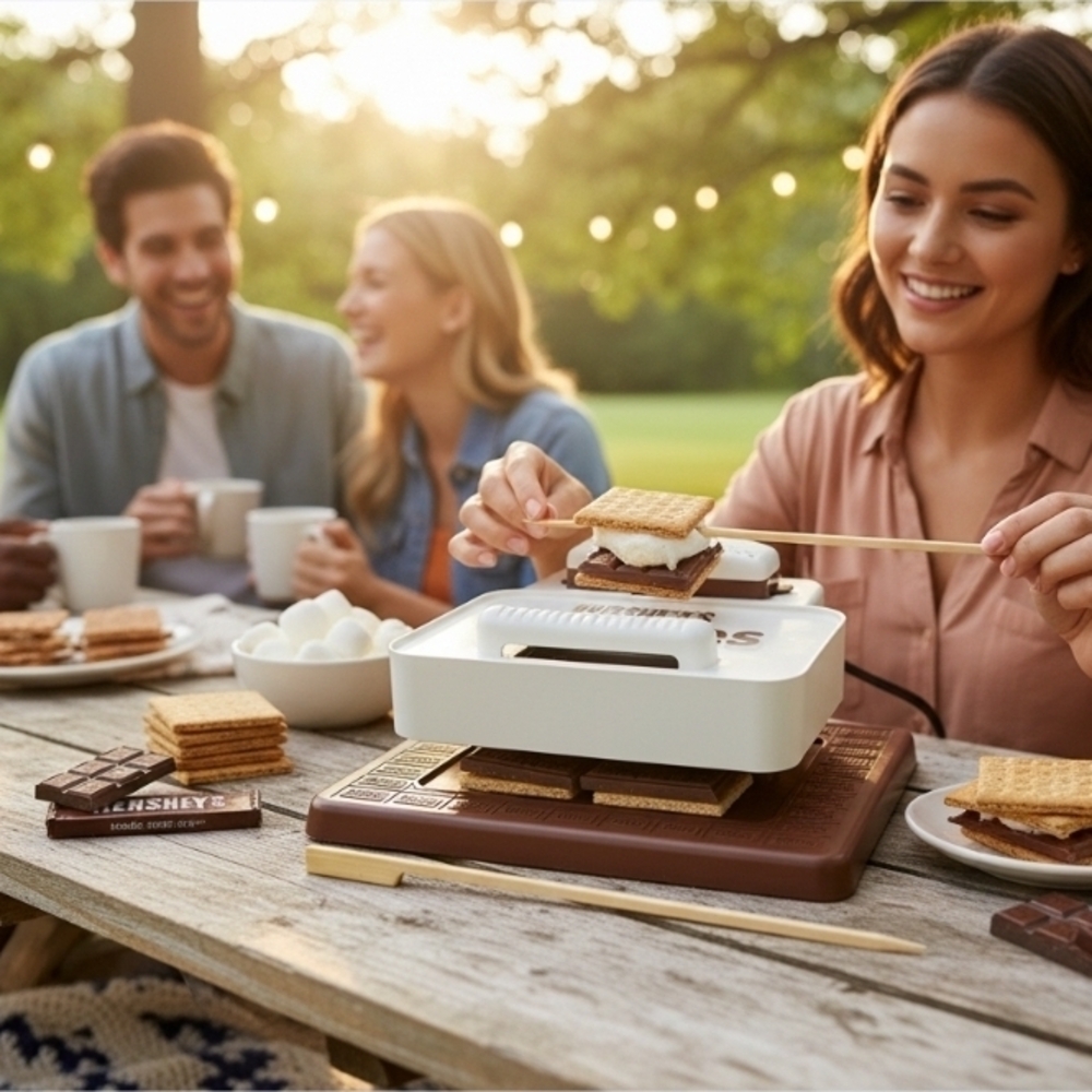 Hershey's S'mores Maker with Brown and White Design
